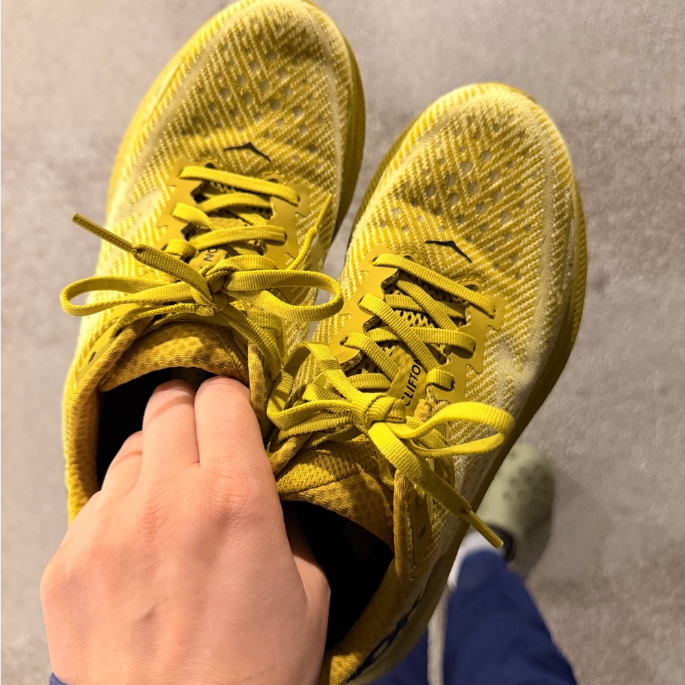 Hoka Yellow Athletic Shoes